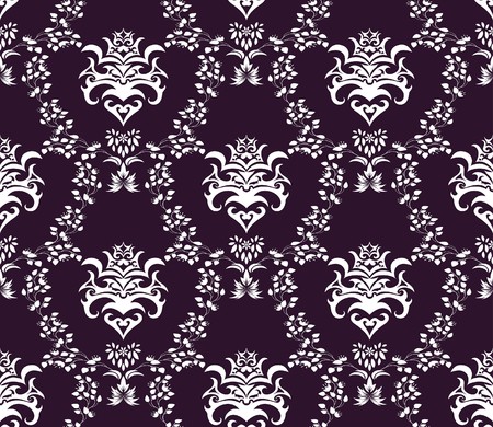 Damask seamless  pattern.  For easy making seamless pattern just drag all group into swatches bar, and use it for filling any contours.のイラスト素材