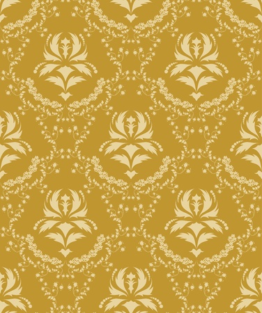 Damask seamless   pattern.  For easy making seamless pattern just drag all group into swatches bar, and use it for filling any contours.のイラスト素材