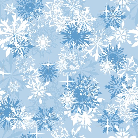 Seamless snowflakes background for winter and christmas theme Seamless snowflakes background for winter and christmas theme