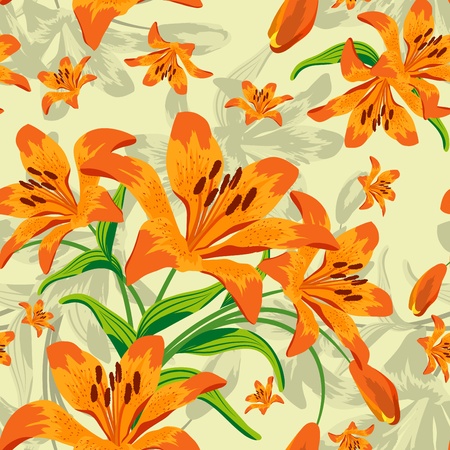 Seamless floral pattern. のイラスト素材