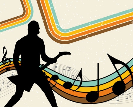 Rock group drummer. のイラスト素材