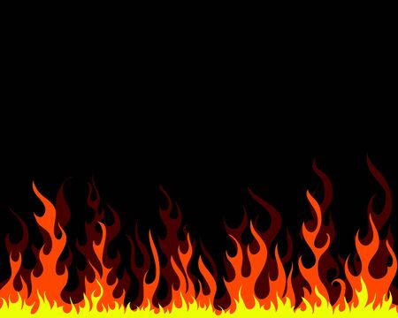 Inferno fire vector background for design useのイラスト素材
