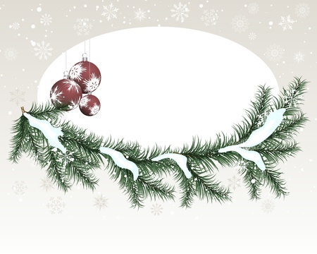 Beautiful vector Christmas (New Year) card for design useのイラスト素材