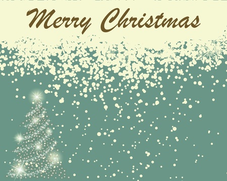 Vintage retro Christmas (New Year) card for design useのイラスト素材