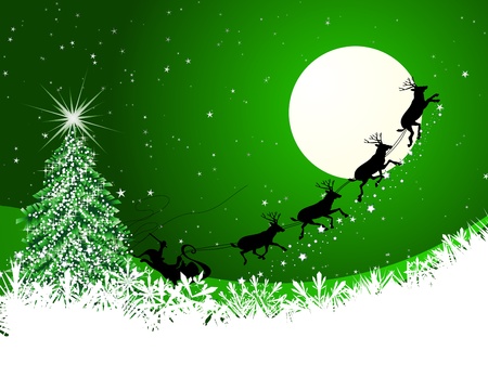 Beautiful Christmas (New Year) card のイラスト素材