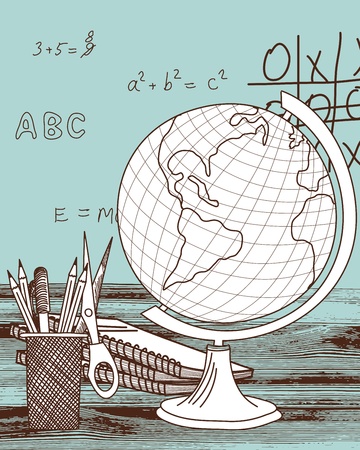 Back to school theme background.のイラスト素材