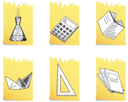 Set of educational school icon. のイラスト素材