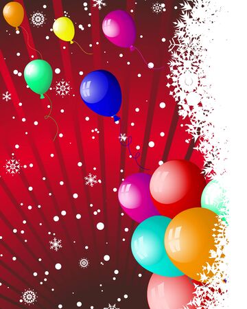 Beautiful Christmas (New Year) card. Vector illustration.のイラスト素材