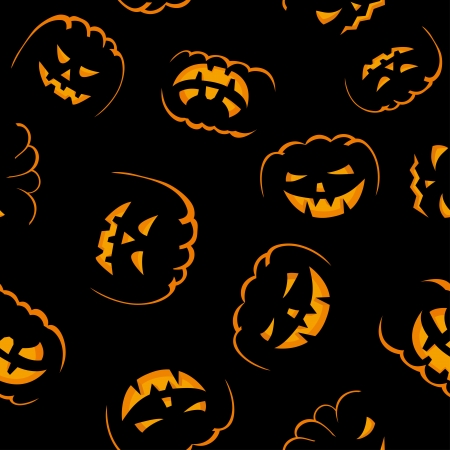 Happy halloween night seamless background. illustration.のイラスト素材