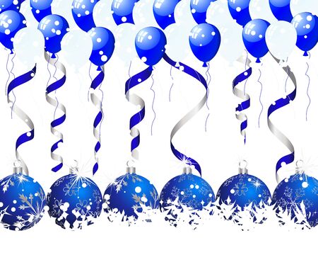 Beautiful Christmas (New Year) card. illustration.のイラスト素材