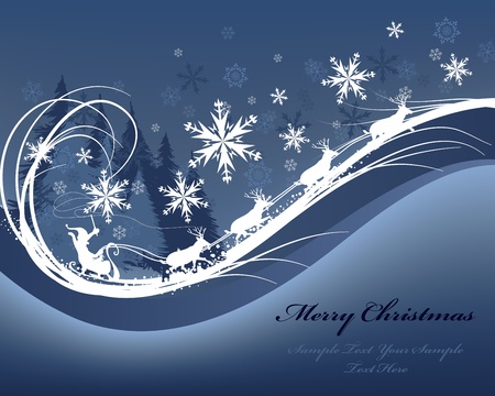 Beautiful Christmas (New Year) card. illustration with mesh.のイラスト素材