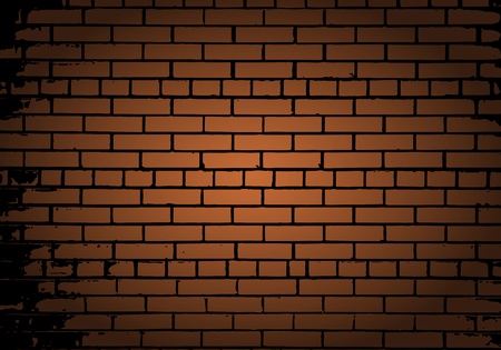 Grunge color brick wall background. Vector illustration with transparency.のイラスト素材