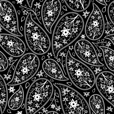 Oriental cucumbers seamless vector pattern.  For easy making seamless pattern just drag all group into swatches bar, and use it for filling any contours.のイラスト素材