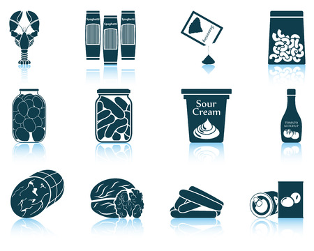 Set of food icons. のイラスト素材