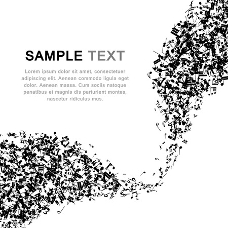 Musical background. のイラスト素材