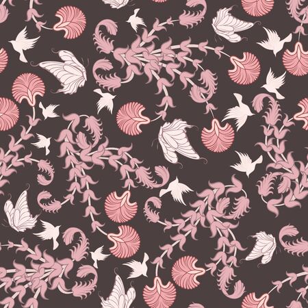 Seamless floral pattern.のイラスト素材