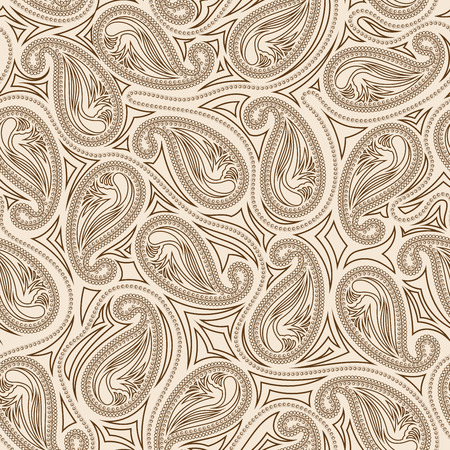 Oriental paisley seamless patternのイラスト素材