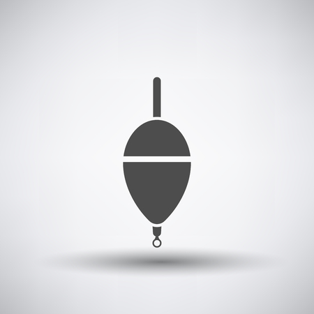 Fishing icon with float over gray background. Vector illustration.のイラスト素材