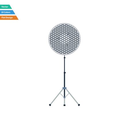 Flat design icon of portrait plate flash in ui colors. Vector illustration.のイラスト素材