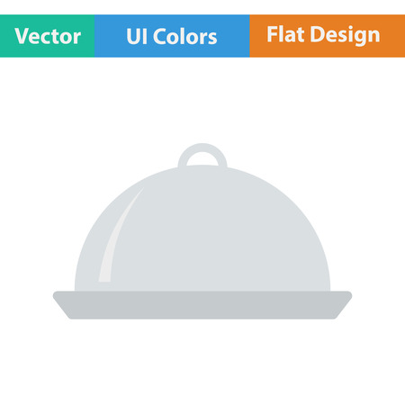 Restaurant  cloche icon. Vector illustration.のイラスト素材