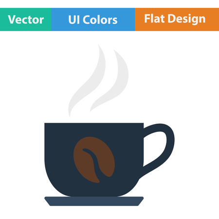 Coffee cup icon. Vector illustration.のイラスト素材