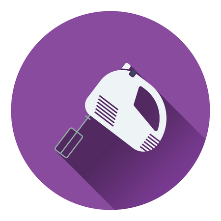 Kitchen hand mixer icon. Flat design. Vector illustration.のイラスト素材