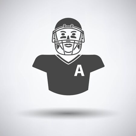 American football player icon. Vector illustration.のイラスト素材