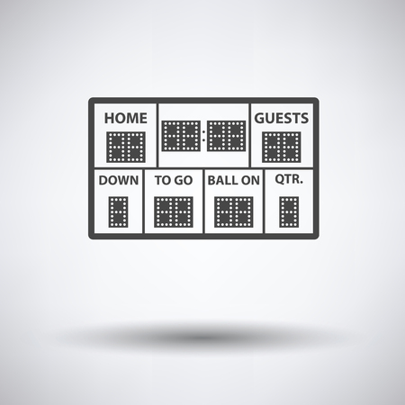 American football scoreboard icon. Vector illustration.のイラスト素材