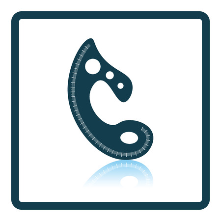 Tailor templet icon. Shadow reflection design. Vector illustration.のイラスト素材