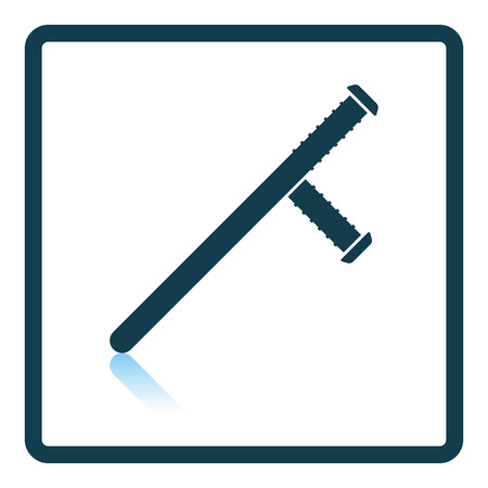Police baton icon. Shadow reflection design. Vector illustration.のイラスト素材