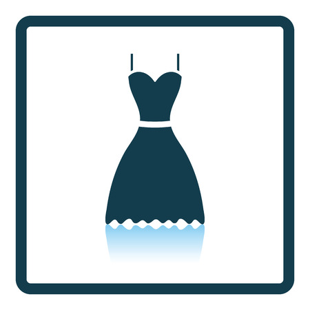 Dress icon. Shadow reflection design. Vector illustration.のイラスト素材