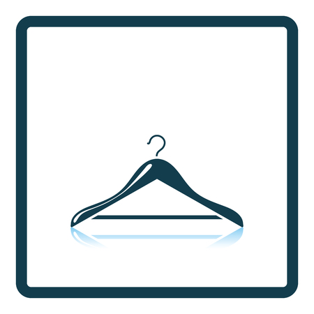 Cloth hanger icon. Shadow reflection design. Vector illustration.のイラスト素材