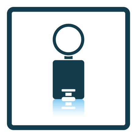 Trash can icon. Shadow reflection design. Vector illustration.のイラスト素材