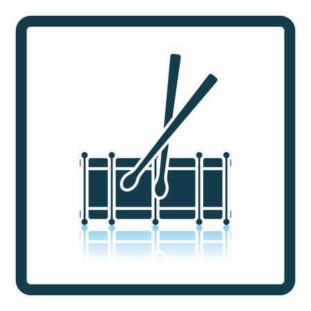 Drum toy icon. Shadow reflection design. Vector illustration.のイラスト素材