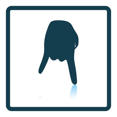 Baseball catcher gesture icon. Shadow reflection design. Vector illustration.のイラスト素材