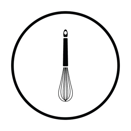 Kitchen corolla icon. Thin circle design. Vector illustration.のイラスト素材