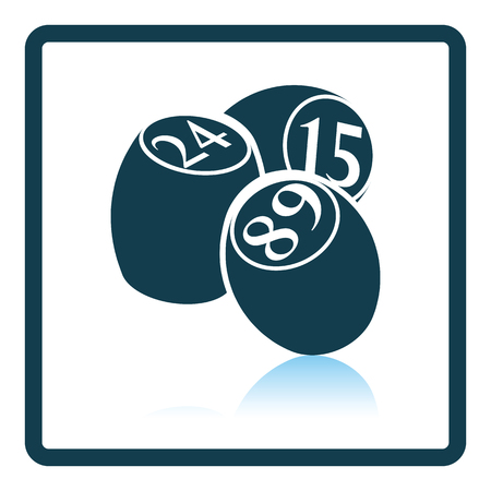 Bingo Kegs icon. Shadow reflection design. Vector illustration.のイラスト素材