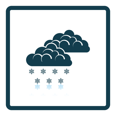 Snow icon. Shadow reflection design. Vector illustration.のイラスト素材