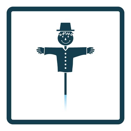 Scarecrow icon. Shadow reflection design. Vector illustration.のイラスト素材