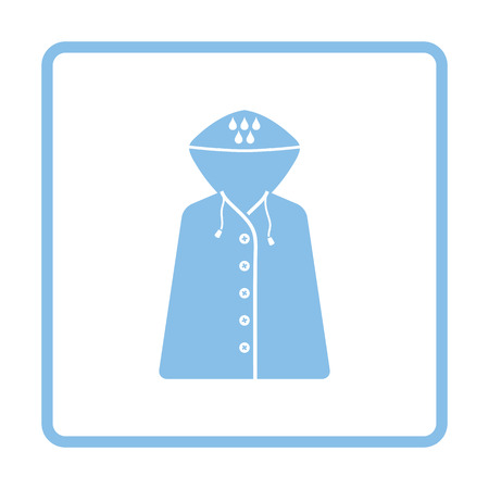 Raincoat icon. Blue frame design. Vector illustration.のイラスト素材