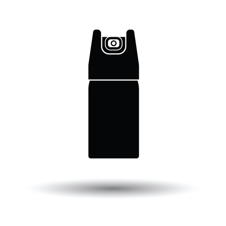 Pepper spray icon. White background with shadow design. Vector illustration.のイラスト素材