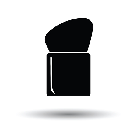 Make Up brush icon. White background with shadow design. Vector illustration.のイラスト素材