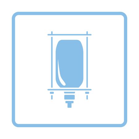 Drop counter icon. Blue frame design. Vector illustration.のイラスト素材