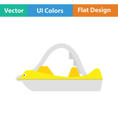 icon. Flat design. Vector illustration.のイラスト素材