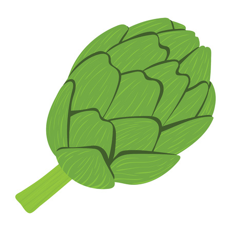 Artichoke icon fat color design vector illustration.のイラスト素材