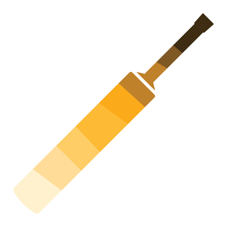 Cricket bat icon. Flat color design. Vector illustration.のイラスト素材