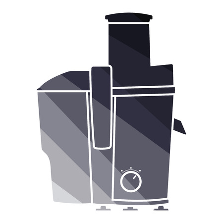 Juicer machine icon. Flat color design. Vector illustration.のイラスト素材