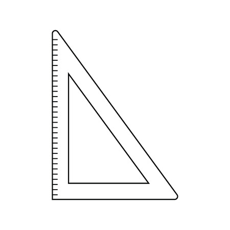 Triangle icon. Thin line design. Vector illustration.のイラスト素材