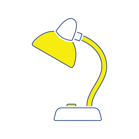 Icon of Lamp . Thin line design. Vector illustration.のイラスト素材