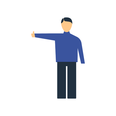 Catching taxi icon. Flat color design. Vector illustration.のイラスト素材